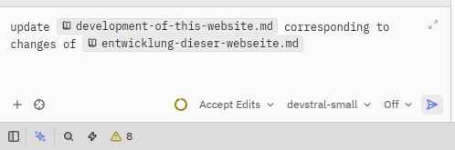 Exemplarischer Prompt zur Übersetzung von Posts